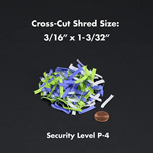 Aurora AU1270XB Professional Grade 12-Sheet Security P-4 Cross-Cut Paper and Credit Card/ 20 Minutes Continuous Run Time Shredder