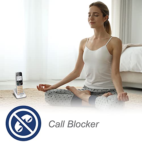 VTech VG208-2 DECT 6.0 Corded/Cordless Phone System with 2 Handsets, Digital Answering Machine, Call Blocking, Caller ID, Large Backlit Display