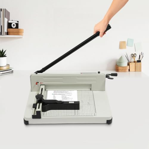 Fujsnmu 12" Heavy Duty 400 Sheets Capacity Guillotine Paper Cutter for Shop