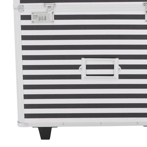 YagooFie Rolling File Storage Case Locking Mobile File Storage Box Document Organizer Case for Travel Office Use 19.2 * 15 * 16in