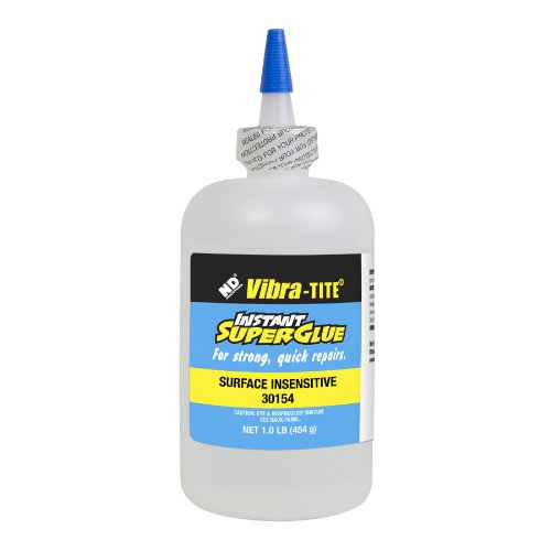 Vibra-Tite 301 General Purpose, Surface Insensitive, Instant Superglue, 1 lb. Bottle, Clear