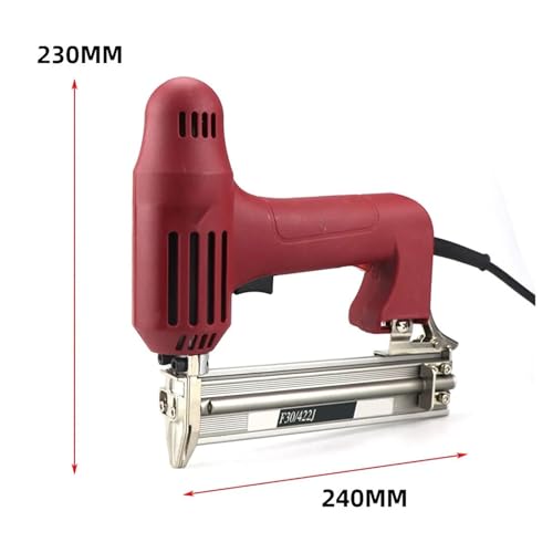 Oil-Free Pneumatic Staple Gun Heavy-Duty Stapler F30/422 Nail Gun 220V 2 in 1 Powerful Electric Nail Gun Stapler Furniture Frame Nail Gun Woodworking Tools
