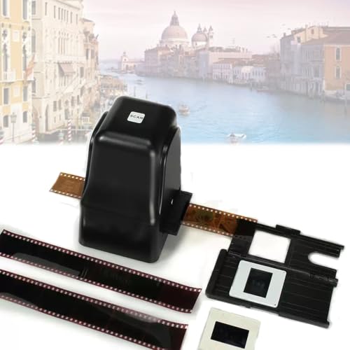 135/126 Film & Slide Scanner, High Resolution Film Scanner, 17.9 Mp, Max Resolution 5184 * 3456, True Color Reproduction, for Slides, Positive and Negative Film, Black and White Film