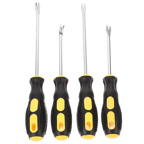 8 pcs spudger Tool pry bar Tool Nail Tool Office Staple Pullers Labor Saving Staple Removers Tools Office Accessories Nail Puller Tack Puller Rubber Handheld Office Supplies (As Shown 26X3.5cm)