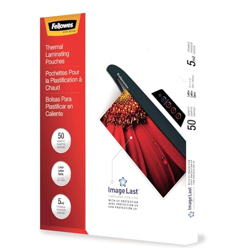 Fellowes ImageLast™ Thermal Laminating Pouches, Letter Size, 5 Mil, 50pk