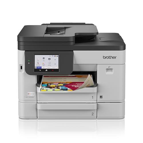 Brother INKvestment 5110 Wireless Color Inkjet All-in-One Printer with a 500-sheet Paper Tray Capacity and a 4.3” Color Touchscreen (MFCJ5110DW)