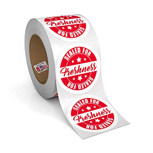 Food Delivery Tamper Evident Sealed for Freshness Labels - 500 Adhesive Stickers for Safe Food delivery (Circles 12 Pack)