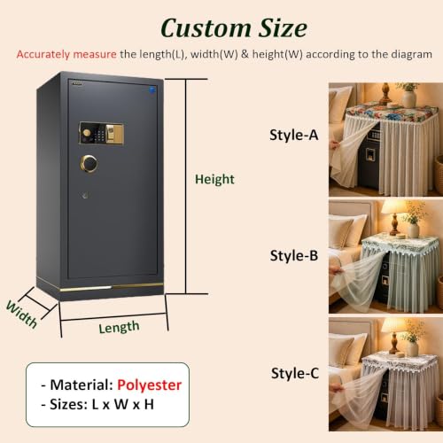 16 18 20 22 24 26 28 30 31 in Concealed Safe Dust Cover for Home Decor