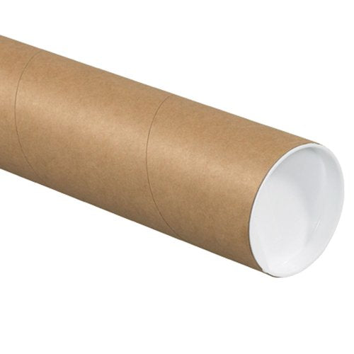 BOX USA Jumbo Mailing Tubes, 5" x 36", Kraft, 15-Pack