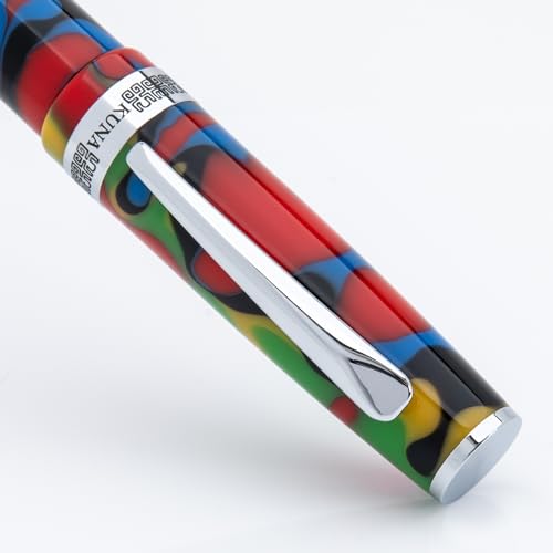 Monteverde USA People of the World Kuna Ballpoint Pen, Ergonomic Design, Polished Chrome Trim, Quality Resin, Cultural Writing Instrument