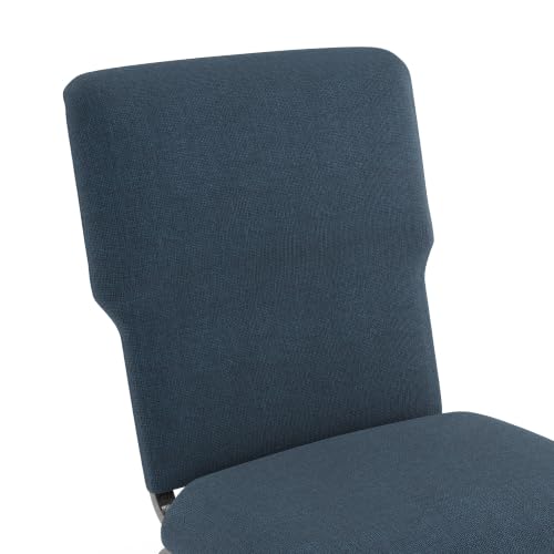 Flash Furniture 21 in Wide Church Chair, Navy