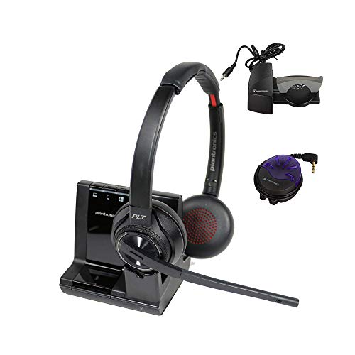 Plantronics Savi 8220 Wireless Headset System Bundle with Lifter and On Call Busy Light