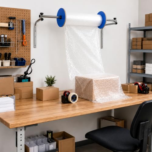 Wall Mount Bubble Cushioning Holder Bubble Foam Wrap Roll Dispenser