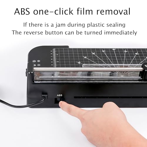 A3 Thermal Laminator Machine with Built-in Paper Trimmer Punch and Corner Rounder - Ideal for Home, Office, School - A3 Laminator Machine