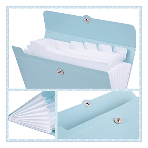 AEYSD-456 Filing Envelopes 1PCS File Folder Organ Box Bag Multi-Function Organizer Storage Holder Office Document A5 Supplies Paper Folder Finishing File Plastic Folders (Color : 2)