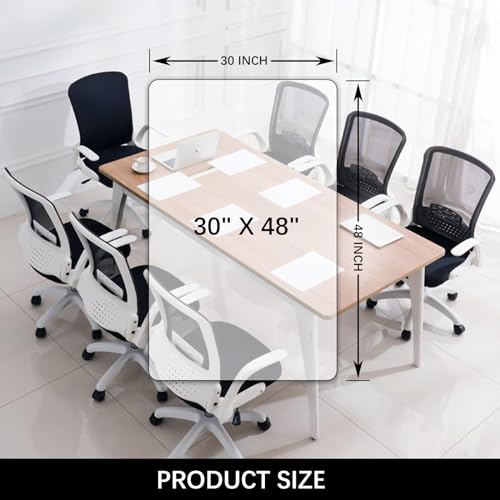 Kuyal Clear Chair mat for Hardwood Floor, 30 x 48 inches