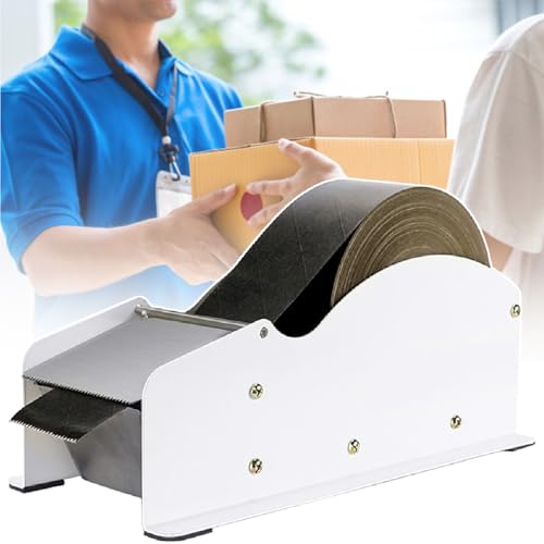 Water-Activated Tape Dispenser, Manual Width-Adjustable Kraft Gum Tape Dispenser for 0.98-3.54" Wide Tape, All-Body Steel Packing Tape Dispenser