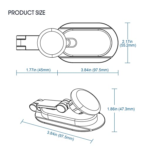 GVRMLDF Adjustable Multi Screen Phone Holder Support Laptop Monitor Display Charging Cell(D)