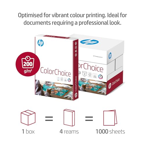 Hewlett Packard Color Choice FSC A4 200 gsm 250sh/RM 4rm/BX, White