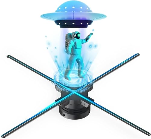 3D Fan Hologram Projector WiFi Display Advertising Logo Light Led Sign Holographic Lamp Three-Dimensional Projectors 80CM