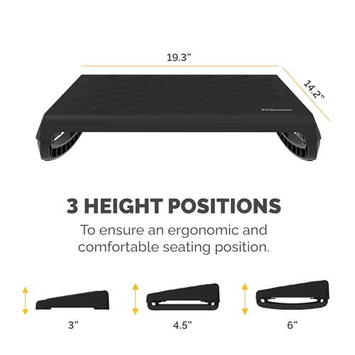 Fellowes Breyta Ergonomic Adjustable Foot Rest Black