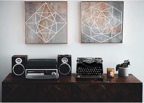 Vintage Typewriter Model, Black Manual Typewriter Keyboard Iron Art Typewriter,Home Decoration Ornaments Handcrafted Iron Decor for Birthday Christmas Festival Gifts Photography Props
