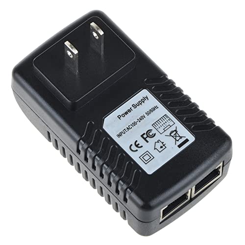 Digipartspower 48V AC/DC Adapter for Konftel 300IP IP Conference Station VoIP IP SIP Telephone Phone with PoE Ethernet LAN Injector Power Over Ethernet (PoE) DC Power 48Vdc