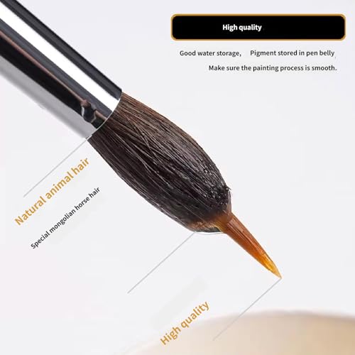 Fine Detail Paint Brush Set Miniature Artist Brushes with Wood Handle for Acrylic Watercolor Oil Scale Model Painting