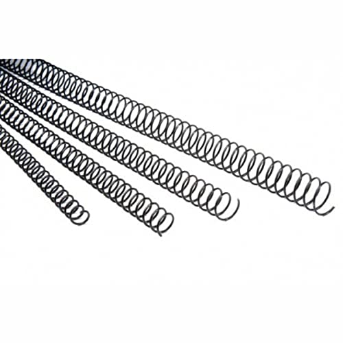 Fellowes ESP024- Pack of 100 Metal Spirals, 24 mm, Black