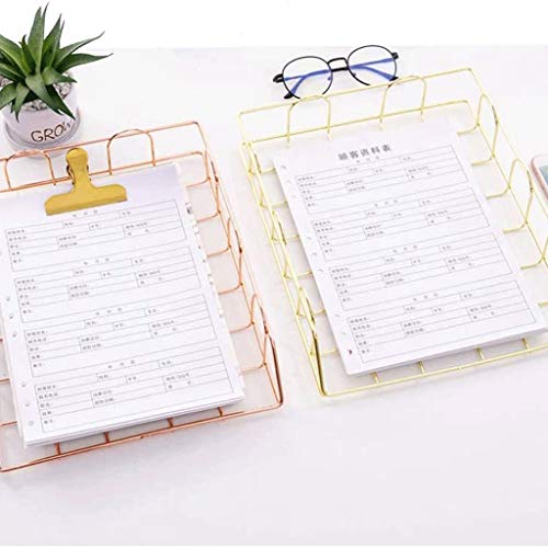 PMFNVXUW Metal Mesh File Box Foldable Storage Crate Home Office Folder Holder Organizer Rack