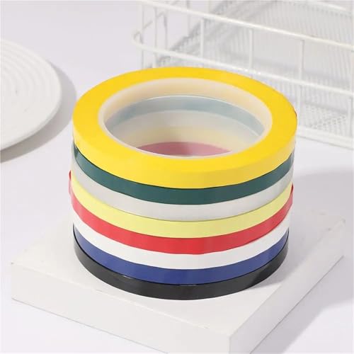 Whiteboard Tape 20Roll 3/5/8mm Length 66M Desktop Positioning Tape Marking Whiteboard Color Discrimination Drawing Grid Line(Blue,8mm)