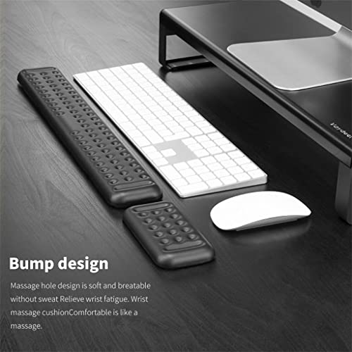 Keyboard Wrist Rest PU Ergonomic Memory Foam Hand Palm Support for Computer Typing