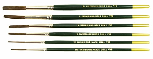 Andrew Mack Hannukaine Quill Brush Set Series 79 Size XXS - XL