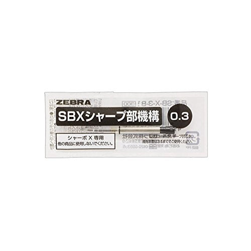 Zebra B-SB-X-3-B1 Multifunction Pen Sharbo X Mechanical Mechanical Mechanism 0.3 Pack of 10