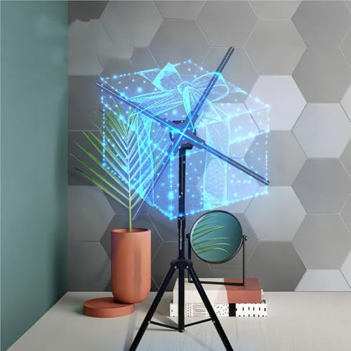 65cm Holographic Projection Commercial Advertising Light 3D Projector Fan Display Support Image Video