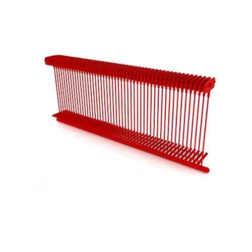 Kenco 1 Inch Standard Tagging Attachments, 1-in Fasteners for Tagging Retail, Consignment and Manufacturing - 5,000 Pieces Per Box 50 per Clip (10 Boxes 50,000 Fasteners, Red)