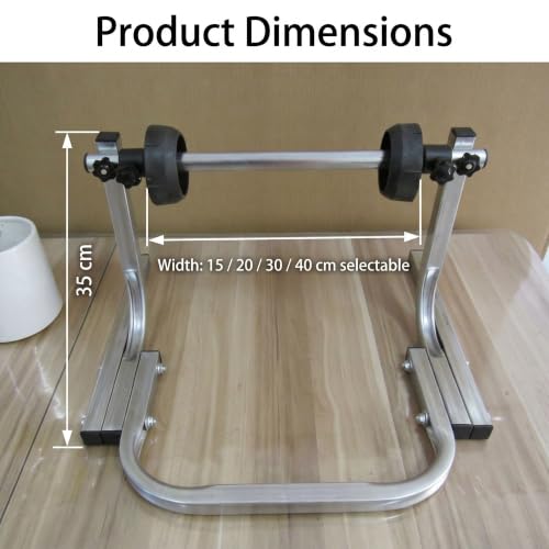 UILMLIO Bubble Wrap Support,Bubble Wrap Dispenser Stand - Heavy Duty Manual Bubble Film Holder with Tension Control, Tabletop Foam Holder with Anti-Slip Base 15cm