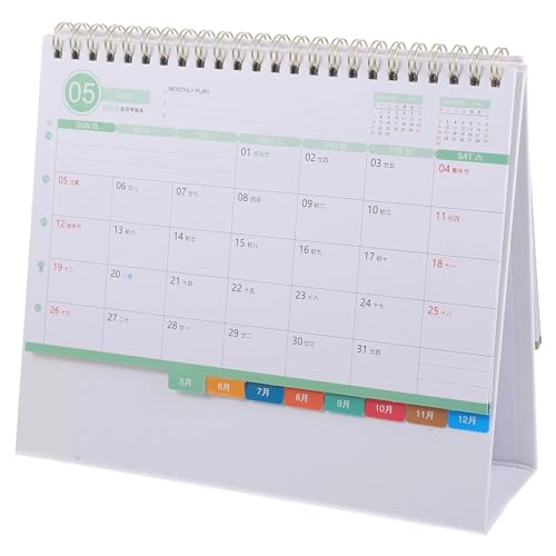 Yuidaaavzz 2024 Daily Flip Calendar Office Desk Decor Tabletop Standing Calendar ly Turn The Page Home Supply Calender Flip
