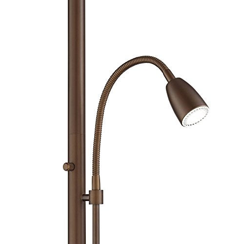 Traverse 64" Tall Bronze Gooseneck Reading Arm Floor Lamp