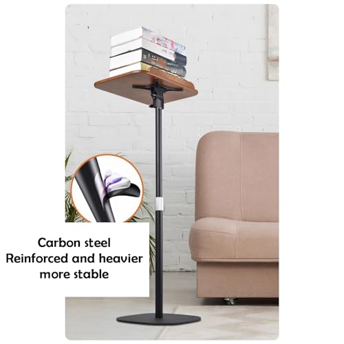 UBNMIUBV Adjustable Floor Book Stand, Music Lectern Holder with Page Clips, Height 50-90Cm, Perfect for Home Office, Reading, and Music Rooms,Color 1-H 50-90cm