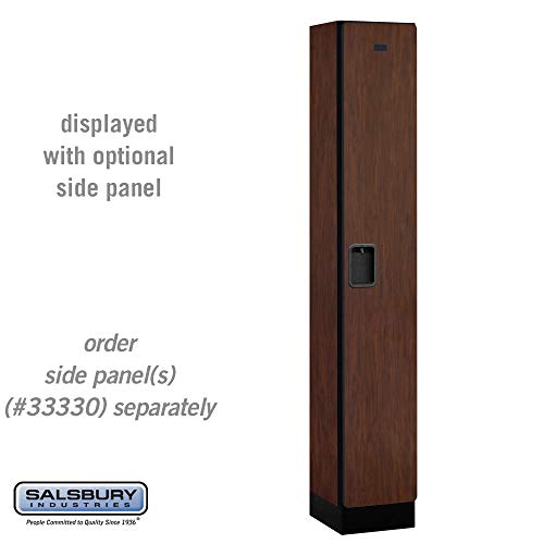 Salsbury Industries Single Tier Designer Wood Locker, Mahogany, 6' 1" x 15"