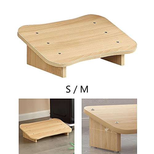 WODHAZNC Under Desk Footrest Stool Stable Non Skid Foot Rest for Work Footstool Stepping(40x30x14cm)