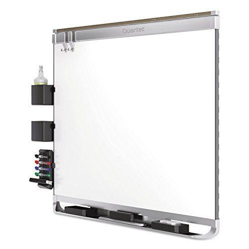 Quartet Magnetic Whiteboard, Porcelain, White Board, Dry Erase Board, 8' x 4', Aluminum Frame, Prestige 2 Duramax (P558AP2)
