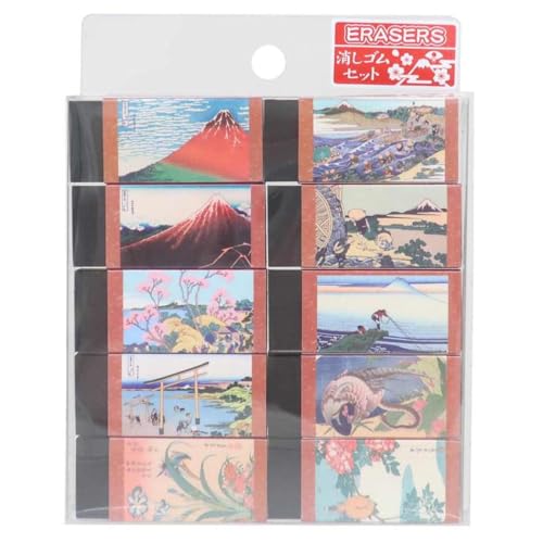 funbox 75021901 Katsushika Hokusai Eraser Set, Kai-Full