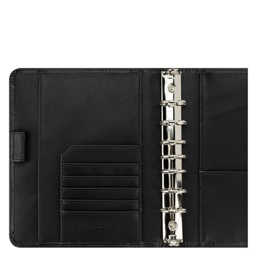 FranklinCovey - Franklin Ring-Bound Binder for FranklinCovey Planners | Leather Open Binder (Classic, Black)