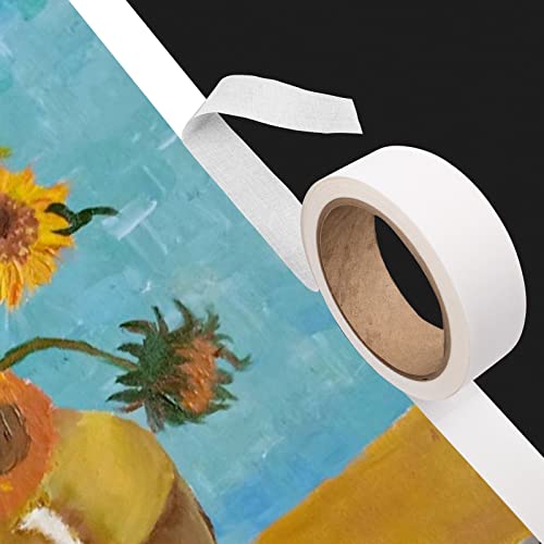 Lineco Self-Adhesive Linen Hinging Tape, White, 1.25'' x 35 ft, Pack of 2