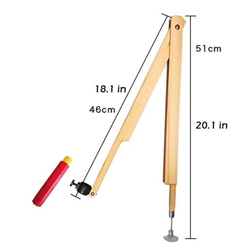 Geometry Set Large Professional Woodworking Compass 59 inch Diameter Bow for Geometry Drafting Drawing Wood School Supplies Drawing Tool