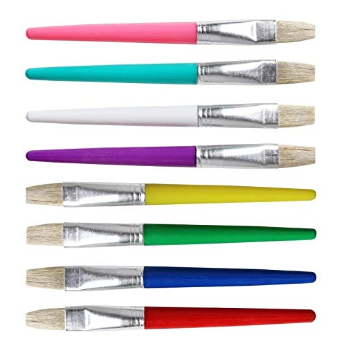 UOHLCX HBJWOV Paint Brush for Children Oil Watercolor Painting Candy Color Watercolor Painting Bristle Gouache Drawing Art 4Pcs Candy Color(D)
