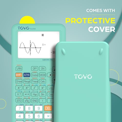 TOVO Scientific Calculator with Graphic Functions, 360+ Functions Graphing Calculator for Students, Large 3" Screen Multi-Mode Scientific Calculators for High School & College, TS-259