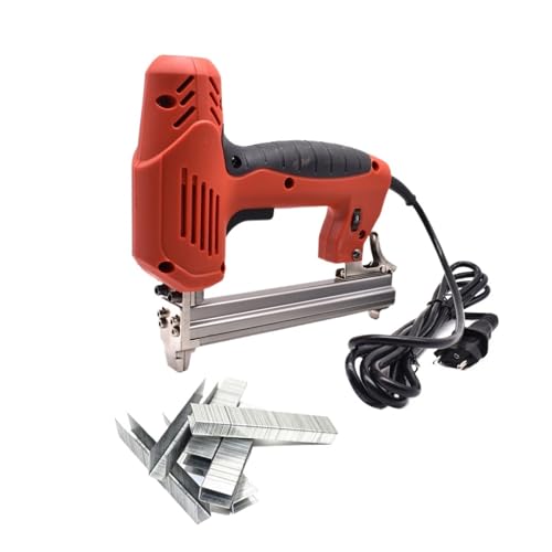 Oil-Free Pneumatic Staple Gun Electric Staples Gun 1022J Electric Tool for Home Improvement and Woodworking with 400pcs Staple